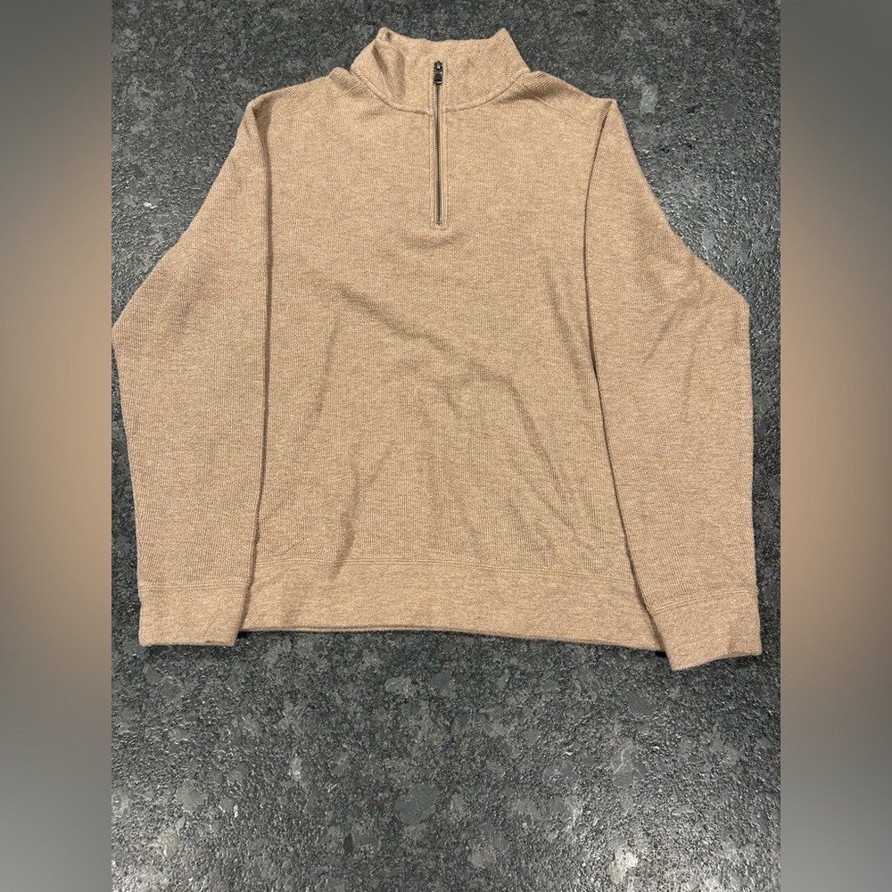 Banana Republic Light Brown Half Zip Sweater